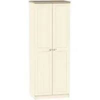 Vienna 2 Door Tall Wardrobe - Cream