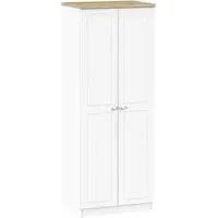 Vienna 2 Door Tall Wardrobe - Porcelain