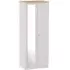 Vienna 2 Door Tall Wardrobe with Mirror - Cashmere