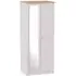 Vienna 2 Door Wardrobe with Mirror - Cashmere Ash