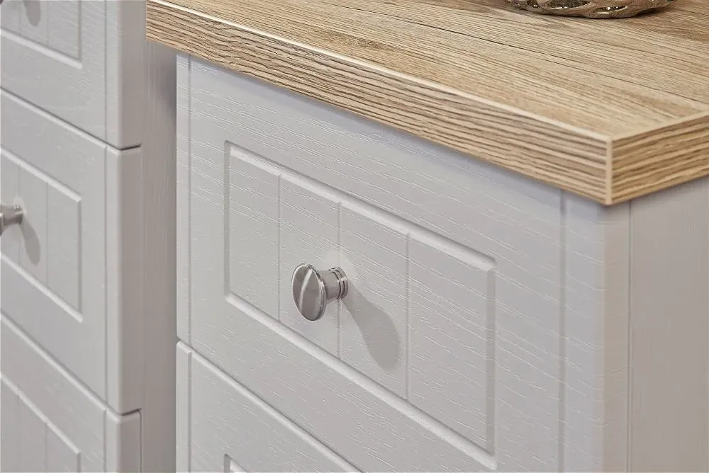 Vienna 2 Drawer Bedside Cabinet - Cashmere