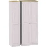 Vienna 3 Door Triple Wardrobe - Cashmere