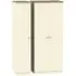 Vienna 3 Door Triple Wardrobe - Cream, Ash