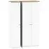 Vienna 3 Door Triple Wardrobe - Porcelain