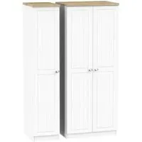 Vienna 3 Door Triple Wardrobe - Porcelain