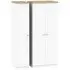 Vienna 3 Door Triple Wardrobe - Porcelain