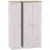 Vienna 3-Door Triple Wardrobe with Storage - Kaschmir Ash