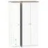 Vienna 3-Door Wardrobe with 2 Drawers - Porcelain