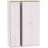 Vienna 3-Door Wardrobe with Drawers - Cashmere