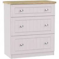 Vienna 3 Drawer Deep Chest - Cashmere