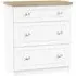 Vienna 3 Drawer Deep Chest - Porcelain