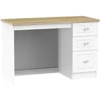 Vienna 3 Drawer Desk - Porcelain