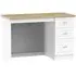 Vienna 3 Drawer Desk - Porcelain