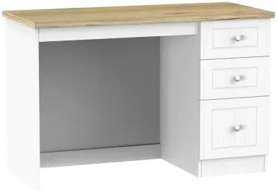 Vienna 3 Drawer Desk - Porcelain