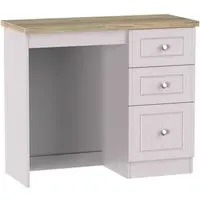 Vienna 3 Drawer Single Dressing Table - Cashmere
