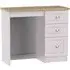 Vienna 3 Drawer Single Dressing Table - Cashmere