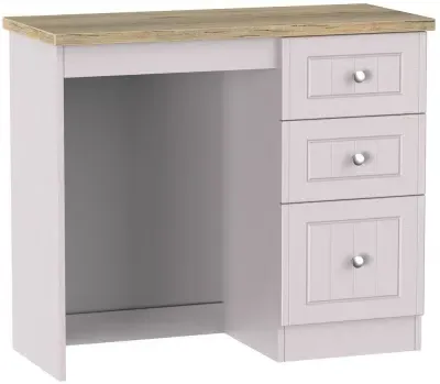 Vienna 3 Drawer Single Dressing Table - Cashmere