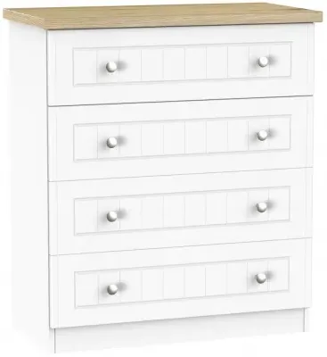 Vienna 4 Drawer Chest - Porcelain