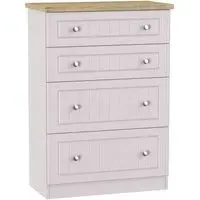 Vienna 4 Drawer Deep Chest - Cashmere