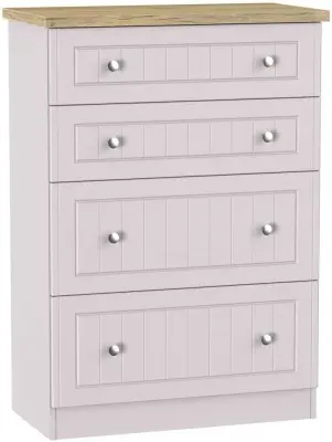 Vienna 4 Drawer Deep Chest - Cashmere