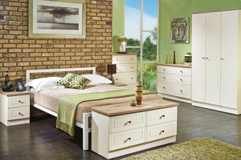 Vienna 4 Drawer Deep Chest - Cream