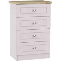 Vienna 4 Drawer Midi Chest - Cashmere