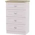 Vienna 4 Drawer Midi Chest - Cashmere
