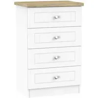 Vienna 4 Drawer Midi Chest - Porcelain