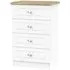 Vienna 4 Drawer Midi Chest - Porcelain