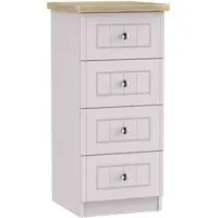Vienna 4 Drawer Narrow Chest - Cashmere