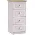 Vienna 4 Drawer Narrow Chest - Cashmere