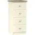 Vienna 4 Drawer Narrow Chest - Cream