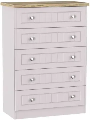 Vienna 5 Drawer Chest - Kaschmir Ash