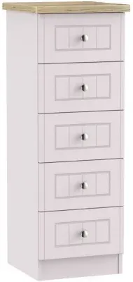 Vienna 5 Drawer Narrow Chest - Cashmere image