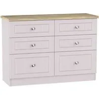Vienna 6 Drawer Midi Chest - Cashmere