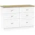 Vienna 6 Drawer Midi Chest - Porcelain