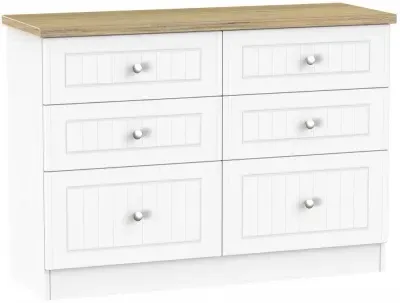 Vienna 6 Drawer Midi Chest - Porcelain image