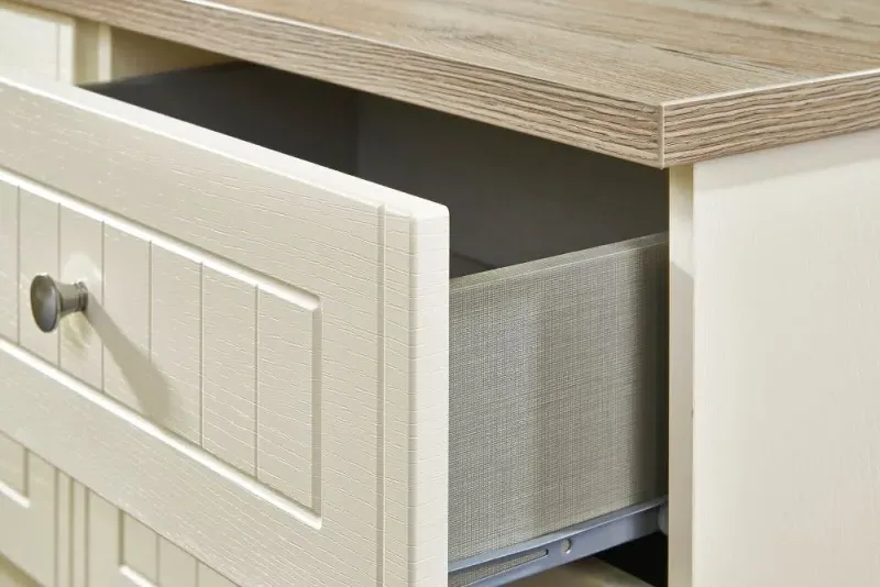 Vienna Bed Box with Storage - Cream, Ash