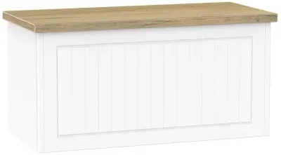 Vienna Blanket Box with Storage - Porcelain