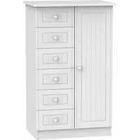 Warwick 1 Door Midi Wardrobe - White