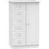 Warwick 1 Door Midi Wardrobe - White