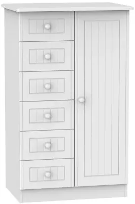 Warwick 1 Door Midi Wardrobe - White