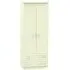 Warwick 2 Door 2 Drawer Tall Wardrobe - Cream