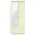 Warwick 2 Door Combi Wardrobe with Mirror - Cream