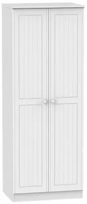 Warwick 2 Door Tall Wardrobe - White