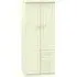 Warwick 2 Door Wardrobe with 3 Drawers - Cream
