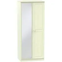 Warwick 2 Door Wardrobe with Mirror - Cream