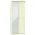 Warwick 2 Door Wardrobe with Mirror - Cream