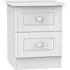 Warwick 2 Drawer Bedside Cabinet - White
