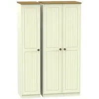 Warwick 3 Door Triple Wardrobe - Cream